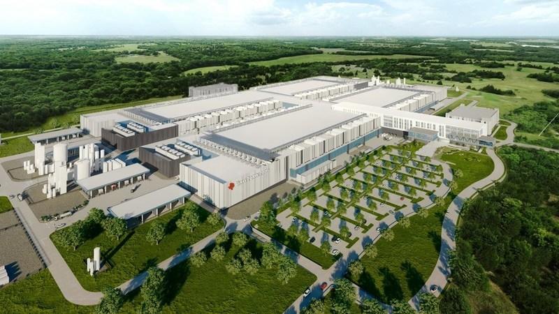 的新12英寸半导体晶圆厂的设计概念图;前两个工厂将于2022年动工,有
